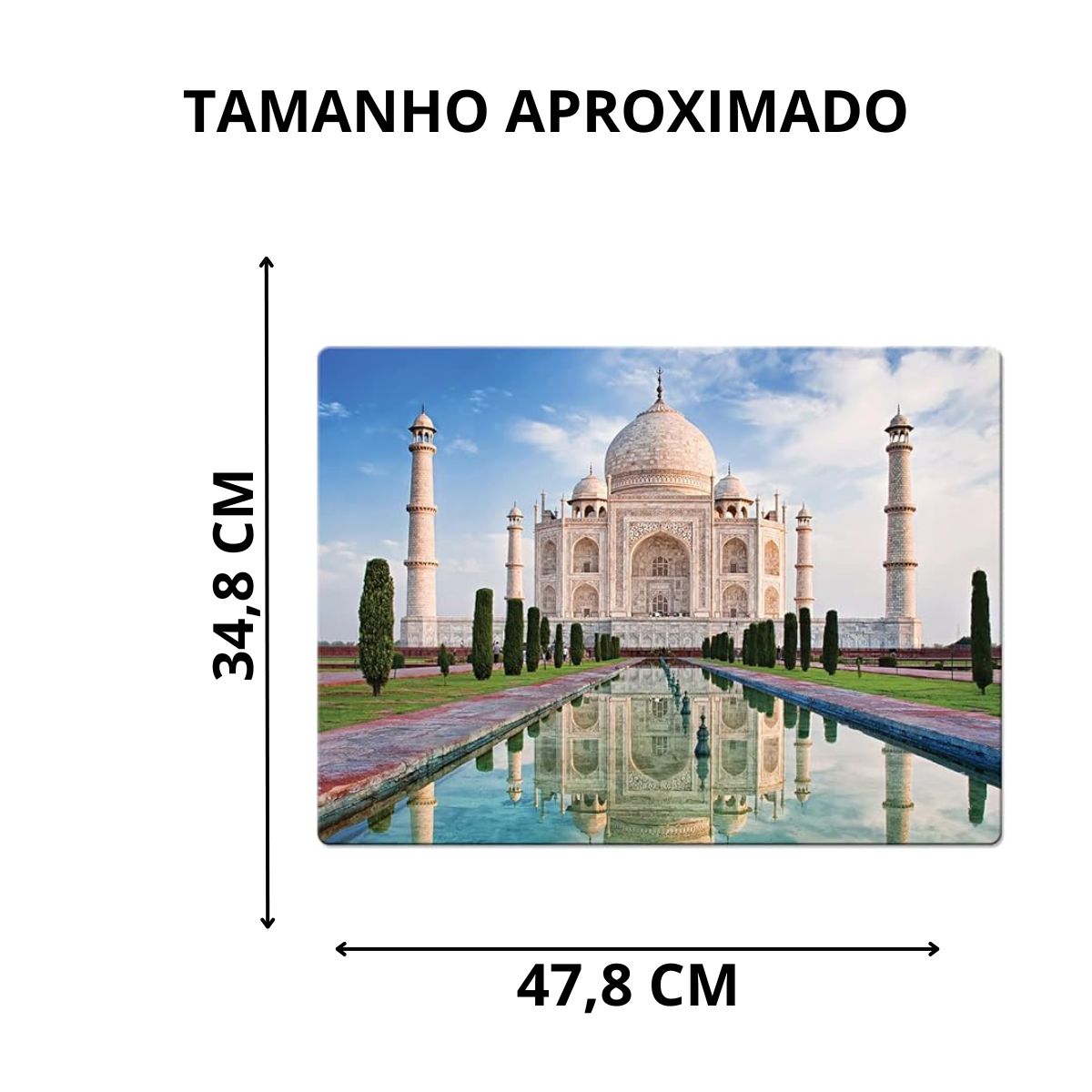 Quebra-cabeça Taj Mahal 500 Peças - Toyster Quebra-cabeça Taj Mahal 500 Peças - Toyster